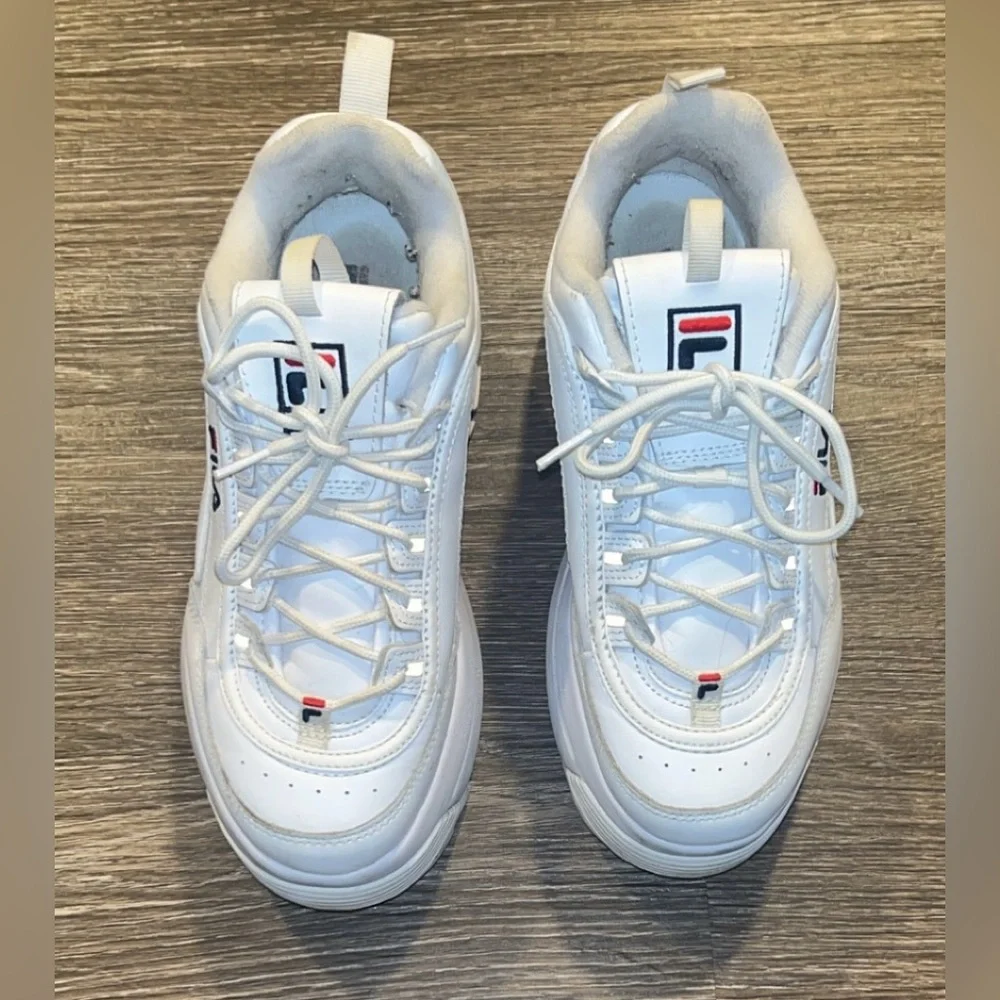 FILA Women’s White Platform Sneakers